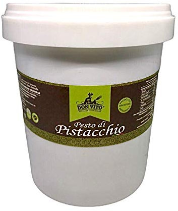 Don Vito Eccellenze Siciliane - Pesto di Pistacchio 60% - Con Pistacchi Verdi Selezionati, Lavorazione Artigianale, 100% Naturale - Prodotto brontese - Senza Glutine - 1 kg