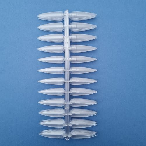 French Half Cover False Nail Tips - 100pcs Press on Nails for Acrylic Extensions in 10 Sizes