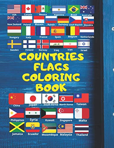 Countries Flags Coloring Book: Atlas Flags