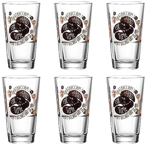 montana: :vintage Becher, 6er Set, Trinkbecher, Trinkglas, Wasserglas, Saftglas, Glas, 240 ml, 042196