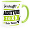 Tasse Abitur Abi mit Name und Jahr personalisiert Geschenk Abiturient Schulabschluss Tochter Sohn SpecialMe® inner-hellgrün Keramik-Tasse