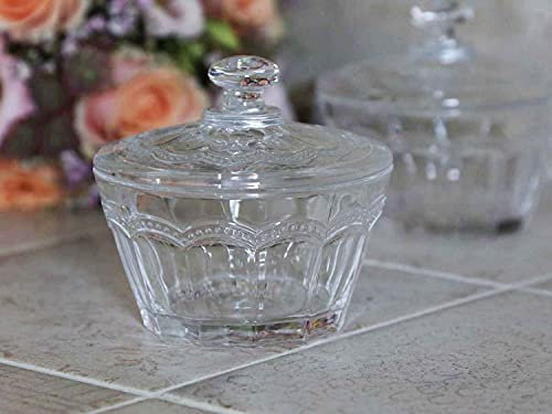 Chic Antique Aufbewahrungsglas Glasdose Bonboniere Zuckerdose Landhaus Vintage