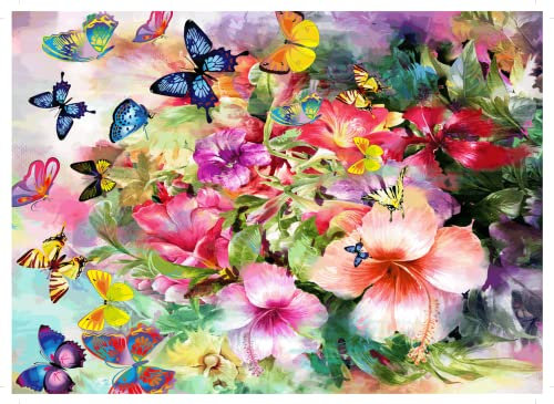 Brain Tree - Flora and Fauna 1000 Piece Puzzle for Adults: With Droplet Technology for Anti Glare & Soft Touch