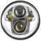 LED Scheinwerfer 5,75 Zoll kompatibel mit Harley Hauptscheinwerfer M18 Chrom