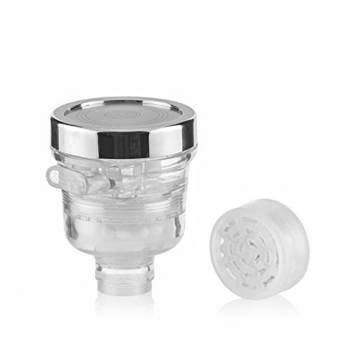 InnovaGoods - Öko-Hahn mit Wasserreinigungsfilter, verbessert Trinkwasserqualität, 3 Strahlarten, spart Wasser und Energie, inkl. 2 Kalziumsulfitfilter, Durchsichtig, Kunststoff
