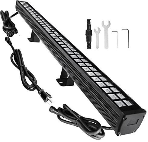 HiHzug 10x60' New Upgraded Wall Washer LED Lights, 72W 5000K Daylight Wall Wash Lighting, Linkable 120V LED Light Bar, IP65 Waterproof, 3.2ft/40 Outdoor/Indoor Stage Lighting Bar