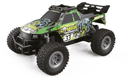 DF Models Mountain Race Champion Truck RTR (LxBxH 21x15x11,5 cm, ca. 300 g, Maßstab 1:18, mit LED-Beleuchtung, ab 6 Jahren, inkl. Akku und USB Ladekabel, ferngesteuertes Auto, Spielzeug) 3131