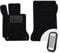 moto-MOLTICO Vorne Fußmatten Auto Velours Autoteppiche Schwarz Automatten Set 2-teilig passend für Mercedes-Benz C-Klasse W204 2007-2014