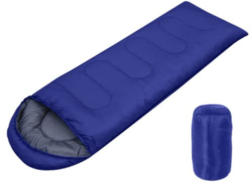 MAVSMA Erweiterbarer Schlafsack, geeignet für Kinder und Erwachsene, Outdoor-Schlafsack(Tibetisches Blau,200g)