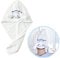 ROFOLO Kawaii Microfiber Hair Towel for Women, Super Absorbent Hair Shower Cap for Long Hair, Quick Dry Towel Wrap with Botton of Cute Hairbands for Women Girls Bath Accessories(White)