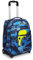 Seven TROLLEY, 2 in 1, Schulranzen mit Rollen, Rucksack mit Trolleyfunktion für Kinder, ab 1; Klasse, für Schule, Reisen, Mädchen&Jungen, blau, WET COLOR BOY