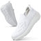 Littleplum Damen Sneaker Atmungsaktiv Turnschuhe Leicht Laufschuhe Sportschuhe Damen Schuhe,Alle Weiß,40 EU