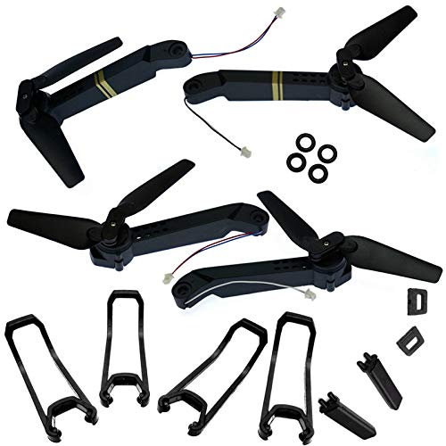 DALYNN Ersatzteile Propellerblätter Armschutz Wachen Geas für E58 WiFi FPV RC Quadcopter Drohne E58 Faltbarer Quadcopter Zubehör Drohnenzubehör (Farbe: Arme Wachen Landung)
