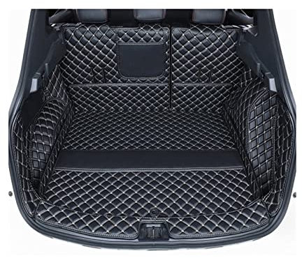 Auto Kofferraummatte Für N&issan Für Qashqai J11 2019 2020 2021 2022 Anti-Dirty Protector Tray Cargo Liner Zubehör Styling Leder Kofferraummatten Autoteile (Color : 6pc Black beige)
