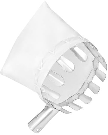QWORK® Metall Obstpflücker Apfelpflücker kirschpflücker mit Baumwollbeutel - Ø14cm