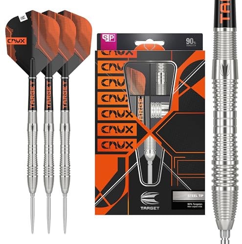 Target Darts Crux 03 22G 90% Tungsten Swiss Point Steel Tip Darts Set
