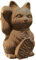 CARTONIC 3D-Puzzle-Set – Lucky Cat – Der Karton verwandelt sich in eine Relieffigur – für alle Altersgruppen – 93-teiliges 3D-Puzzle