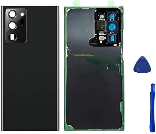 Battery Back Cover Replacement for Samsung Galaxy Note 20 Ultra 5G / Note 20 Ultra Rear Cover Housing Door with Repair Tool Kits (Mystic Black)