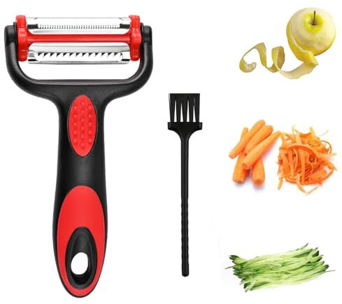 Pelapatate Professionale, Pela Verdure Professionale, Pelapatate, Pelapatate Multifunzione, Pelapatate Julienne, Pelaverdure, Pelapatate Multifunzione 3 in 1, Sbucciatore Manuale