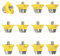 55 Sport World Cup Metal-Tipped Replacement Football Studs - 12 Pack (13/16mm) - Yellow