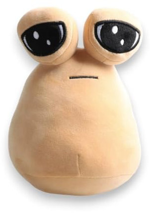 Klikkopers® - Alien Pou Kuscheltier - 23 cm - Kawaii Kuschel- Erbliches Plüschtier - Squish Plüschtier - Alien Poo Kuscheltier - My Pet Alien Pou - Kawaii Kissen - Retro Gaming Plüsch
