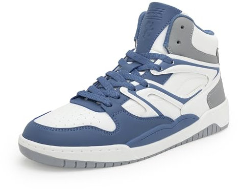 Red Tape Casual Sneaker Shoes for Men | Elegantly Rounded Front, Soothing Insole & Impact-Resistant Comfort - RSL0654-8 Blue Grey