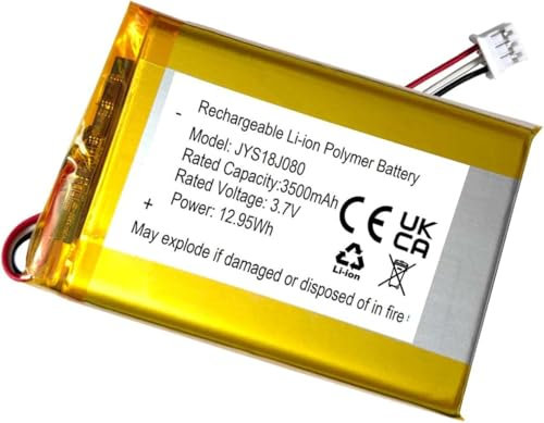 XINLANTECH 3500 mAh 3.7 V Wiederaufladbare Batterie Ersatz für HelloBaby HB53, HB6146, HB6550 5-Zoll Bildschirm 2.4GHz Digital Wireless Video Babyphone