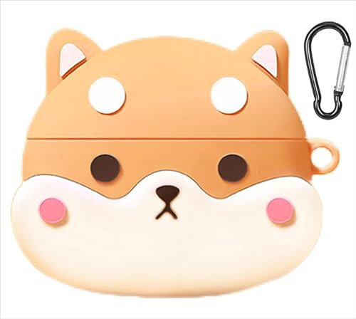 GIOPUEY Hülle Kompatibel mit OnePlus Nord Buds 3 Pro, Niedlich Spaß Cartoon Silikon TPU Schutzhülle mit Schlüsselbundhaken Case Cover für Jungen Mädchen Männer Frauen - Corgi
