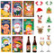 8 Pcs Weihnachten Weinflaschen 16pcs Glasmarkierer,Etikett Aufkleber Weihnachtsfeier Weinflaschen Dekorationen Weihnachtsflaschen Cover Aufkleber Für Weihnachtsfeier -vorräte