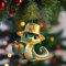 Weihnachtsdekoration Zum Aufhängen, Schlangen Weihnachtsschmuck, Weihnachtsbaum Schlangen Geschenkbox Muster Acryl Ornament, Anhänger Weihnachtsbaumschmuck