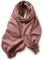 KARMA.DIEM Cashmere Merino Mix - Super Weicher XXL Schal - 180x65cm - Unisex - Pashima/Stola/Extra Breit für Mann & Frau (18 - Pastell rouge)