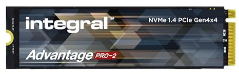 Integral Advantage Pro-2 M.2 2280 PCIe Gen4 X4 NVMe 1.4 SSD de 4 TB de hasta 7200 MB/s de Lectura y 6200 MB/s de Escritura. Tecnología de refrigeración de ejecución sin disipador de Calor Mejorada