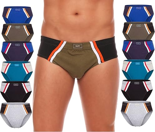 Cocain underwear 6 | 9 | 12 | Stück farbige Herren Sportslips Unterhosen | 100% Baumwolle, stabiler Halt und angenehme Passform, weich und hautfreundlich, Multipack Männer Unterhosen