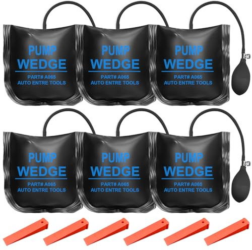 6 Stück Montagekissen Set: Montagekissen Air Pump von 300kg, Wedge Luftkissen Pumpkissen Montagehilfe Aufpumpen Kissen, Air Wedge Pump Montage Spreizkissen Für Den Einbau Von Fenstern Türen