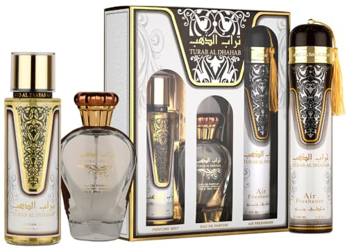 Ard Al Zaafaran Turab Al Dhahab 3 Piece Gift Set: Eau de Parfum 100ml - Perfume