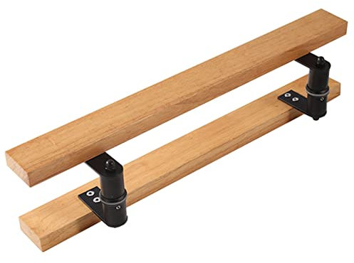 KHLMSRXJ Tirador de Puerta de Madera Maciza, Tirador de Puerta de Barra Resistente H Sbarn para Entrada de Hotel, Pasillo, Cocina, baño, Tirador de Puerta Interior y Exterior/Estilo 3/40 cm