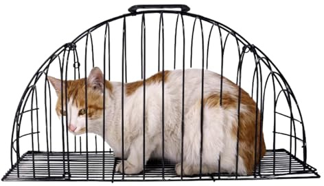 Katzenkäfig – Haustierkäfig, Katzengehege Aus Draht – Robuste Metallgitterbox Für Kätzchen, Welpen Und Kleine Haustiere, Multifunktionale Transportbox Zum Pflegen, Baden Und Reisen Für Drinnen, Zu Hau