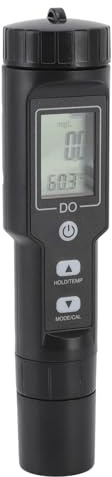 HEEPDD Messgerät für Gelösten Sauerstoff, Digitalanzeige, Abnehmbare Sonde, Misst Sauerstoff und Temperatur, Ideal für Aquarien und den Laborgebrauch (Ohne Hintergrundbeleuchtung)