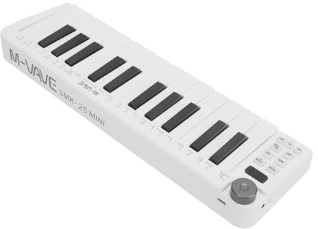 Dpofirs 25-Tasten-MIDI-Keyboard-Controller, Kabelloses USB-MIDI-Keyboard für Musikproduktionsbegeisterte, Kompakte Größe