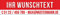 PVC Werbebanner Banner Plane Mit Wunschtext Zu vermieten verkaufen mit Ösen, 2000 x 500 mm