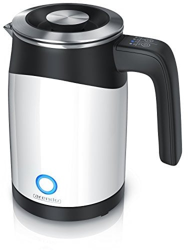 Arendo - 0,5l Edelstahl Wasserkocher mit Temperatureinstellung im Doppelwand-Design - 0,5l Wasser-Füllmenge - 5 Temperaturstufen einstellbar - Warmhaltefunktion - Energiesparend