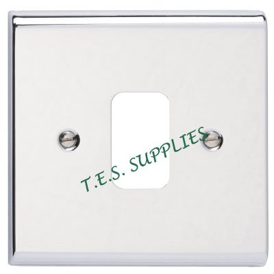 Deta G3421CH / 1 Gang Front Plate/Polished Chrome