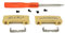 Studio3 Hinges Replacement Metal Buckle lock connector Clip Repair parts Compatible with Beats Studio 3.0 Wireless headphones (Gold)