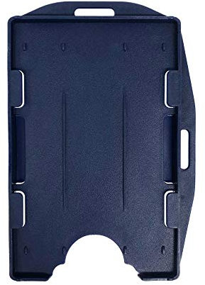 Fallen One 10 Stück Ausweishalter aus Hartplastik, 2-seitig, horizontale oder vertikale Aufbewahrung für 2 Karten