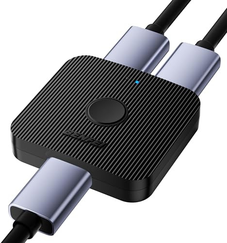 BENFEI HDMI 2.0 Switch 4K@60Hz, Bidirektional HDMI Switch Splitter 1 in 2 Out / 2 in 1 Out, HDMI 2.0 Switcher unterstützt HDCP 2.2, HDR, 3D für PS5/PS4/Xbox/Switch/Monitor/PC/TV Box