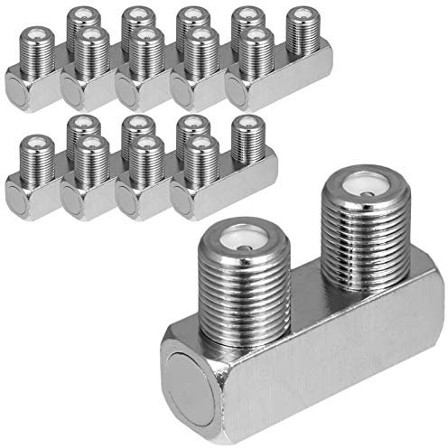 HB-DIGITAL 10x F-Doppelbuchse SAT Verbinder F-Buchse U Form Stück Antennen Koaxialkabel TV 4K