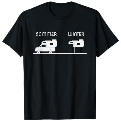 Pickup Camping Wohnkabine Sommer Winter Modus T-Shirt
