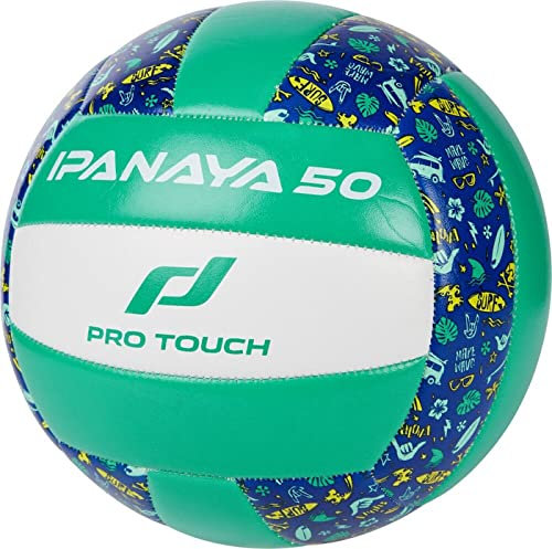 Pro Touch Ipanaya 50 Beachvolleyball, Bluedark/Greenlime/M, 5