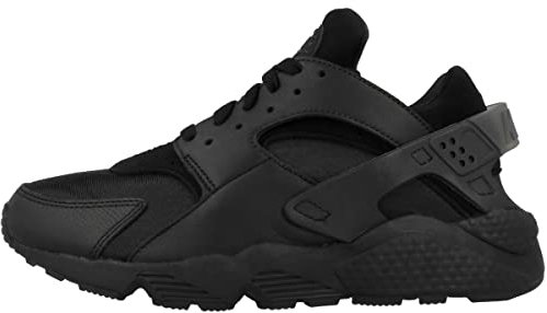 Nike Herren Air Huarache Low Top, Black Black Anthracite, 42.5 EU