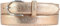 BELTINGER Damen-Gürtel in Metall-Optik 3 cm | Leder-Gürtel Metallic-Look für Damen 30mm | Metall-Ledergürtel mit runder Gürtelschließe | Roségold 115cm